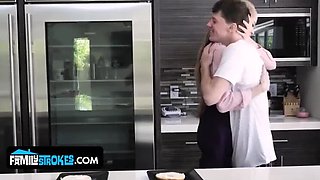 Stepbrother POV Creampie - Bunny Colby Petite Tight Pussy Filled