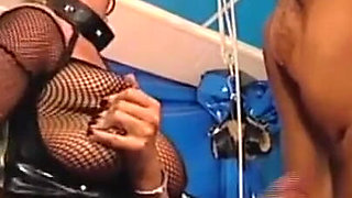 Big boobs blonde and masked big dick latex fetish