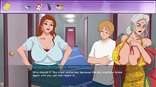 EroticGamesNC 11: Cougar Landlady Struggles with Washing Machine as Helping Guy Pounds