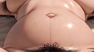 Pregnant Beach Exhibition - Hairy Pussy Tanning & Craving Sperm