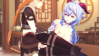 Genshin Impact - Ganyu and Aether Passionate Sex Scene - 3D Hentai Animation