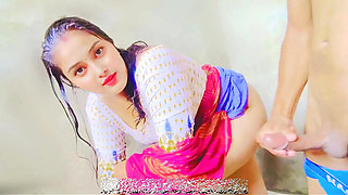 Desi Village Aunty Soniya Outdoor Fuck with Young Neighbor Boy's Thick Cock Hindi Audio