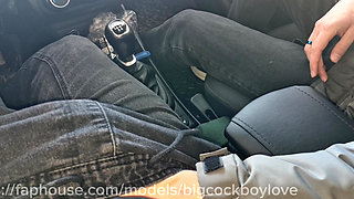 Sucking off a Stepbrother in the Parking Lot