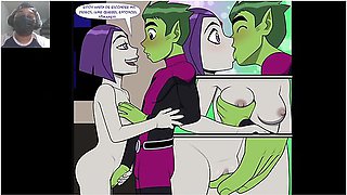 Raven Rides Beast Boys Huge Cock - Teen Titans Hentai