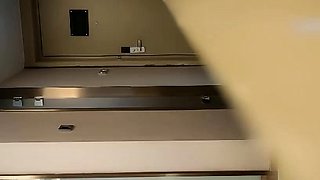 Cute amateur asian web cam girl playing with her toy