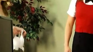 Amateur Blonde Chick Strips To Thong