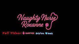 Naughty Nurse Roxanne Deep Throat Blowjob & Cum Swallow - Creampie Roulette Game