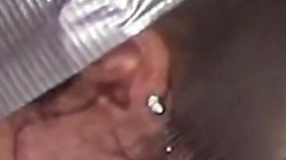 Hooded in Nylon, Blindfolded with Duct Tape, Facialized, and Cummed in Mouth