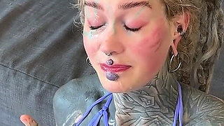 Bts of Anal Dap 3some with Two Huge Black Cocks and Tattooed Pornstar