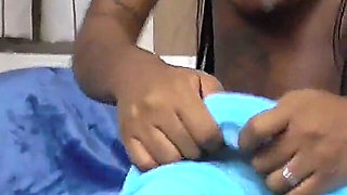Ebony Barbie Estrella`s Nylon Ass Play. Facesitting POV!