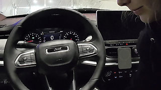 Car Wash Blowjob and Breaking the Condom POV