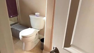 Blonde Girlfriend Mia Melano in Toilet POV hardcore - Mia melano