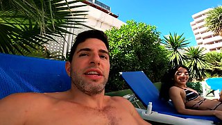 Puta Argentina is Caught in the Pool and Fucked Wildly