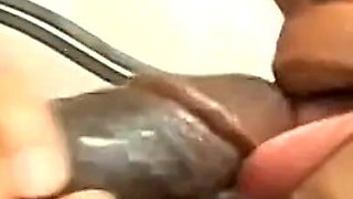 Black Whore Gives an Amazing Blowjob to a Huge Black Cock