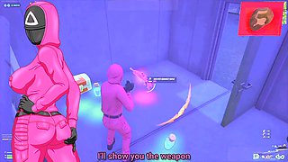 Squirt games, squid game, korean girl