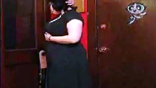 Curvy Beauty Strips and Dances on Webcam