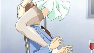 Anime cougar plays the seductress and gets fucked