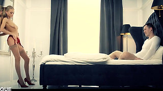 Blonde Girlfriend Nancy a Teasing Boyfriend with Hot Masturbation - Erotique Sex