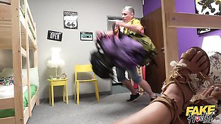 Bouncy Kathy and Claudia's lesbian seduction sex