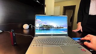 Blowjob cumshot whore gargles pov bukkake fetish cum