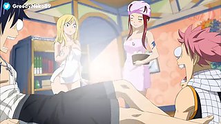 Fairy Tail Shower Foursome