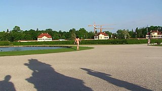 Busty amateur teen outdoor hardcore facial action