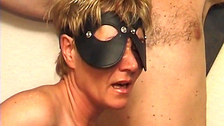 Blindfolded Mature Blonde MILF Submits to Hard Anal Domination