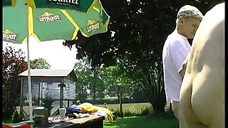 A Nympho Gang-bangued Binoclarde at a Picnic!