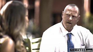 Strict stepdad and caring stepmother are here to fuck their stepdaughter