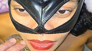 Pissing and Cumming in the Syringe and Throwing It Inside My Slutty Stepdaughter's Nose