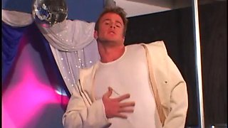 Big blonde hunk masturbating