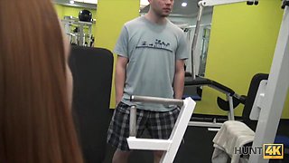 Man For Money Let Stranger Fuck His Slutty Girlfriend In Gym