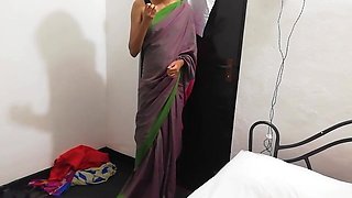 indian wifey having hookup with teenager fellow before spouse come home