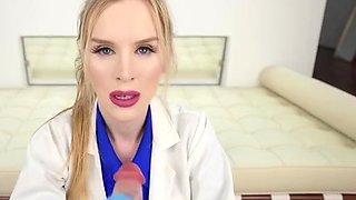 Roxy Cox - Doctor Treats Patient With Latex Handjob