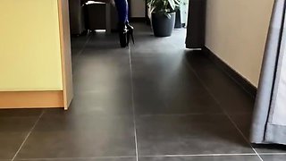 Amateur redhead shaves and masturbates