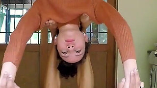 Flexible Petite Latina Amateur Anal Fuck and Cum Swallow!