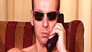 Masked German babe assfucked before a facial