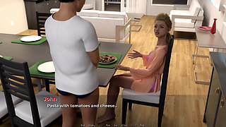 Moving Down: hubby and wife at the dinner table ep.34