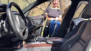 Outdoor Car Vacuum Leather Seats