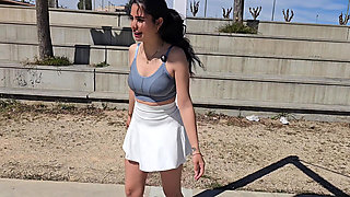 Neighbor on Roller Skates Has Public Sex in the Car