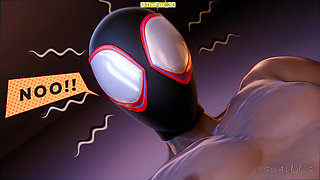 Spider-Verse Parody - Miles & Gwen's First Lesson in Love WM 30FPS (Sound) By Visualoos Animation 3D Hentai