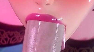 [kpop Demon Hunters] Zoey Sloppy Blowjob 3D Animation