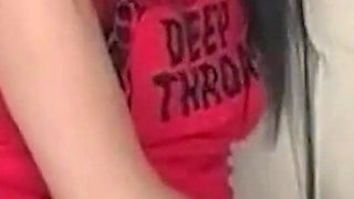 Deepthroat Slut Fingers Dripping Pussy and Ass Before Gagging