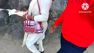 Permi Pooja Indian Bhabhi Big Natural Tits Outdoor Sucking - Homemade Jungle Sex with Desi Girl