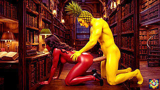 Secret Library Romance - AI Hentai ASMR