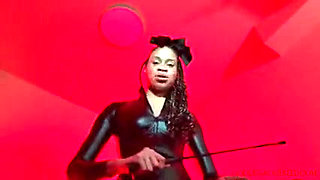 Beat Your Balls and Eat It - Ebony Femdom Goddess Rosie Reed CBT and Cum Eating Instruction Domination POV - Standard Definition