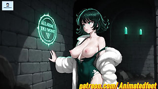 Fubuki Anime Style Hentai Anime Anal Footjob