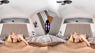 Teen Angel Ayyla's perfect peach gets pounded in VR POV