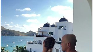 Fucking On The Balcony In Mexico Looking Over The Beach (full Video)