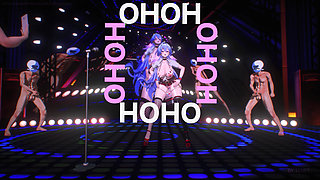 4. [mmd] Robin Rainbow_a: Hardcore Dance, Orgasm, Internal Cumshot, Squirting, Orgasm, Humiliation, Rough Sex